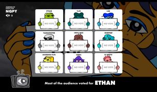 What it looks like when the Audience votes to eliminate someone