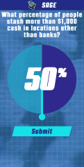 A player guessing a percentage.