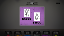 The game's tutorial playing out after all drawings are submitted.