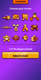 The character selection screen in Quixort Forever.