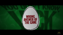 The intro to the Wrong Answer of the Game sponsor.