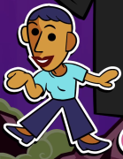 Rue's victory pose in Tee K.O. 2.