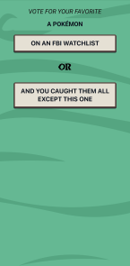 The voting screen for Doominate.