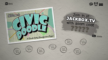 The lobby screen from Civic Doodle.