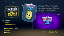 The Quiplash 3 screen in The Jackbox Party Starter game picker.