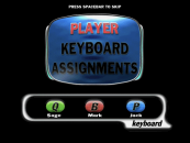 The player keyboard assignments for a 3 player game.