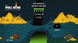 The lobby screen for The Poll Mine's Streamer Mode.