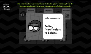 An answer reveal during the Quickie Round