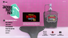 The Trivia Murder Party 2 screen in The Jackbox Party Pack 6 game picker.