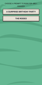 Choosing another player's answer to ruin in Round 2.