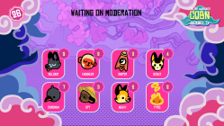 The game screen when Moderation is in progress, as shown in The Jackbox Party Starter.