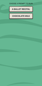 Choosing a prompt to ruin in Round 1.