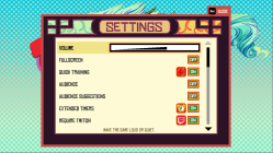 The settings screen for Tee K.O. from The Jackbox Party Pack 3.