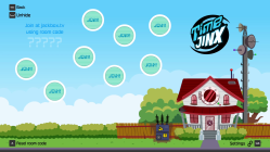 The lobby screen for Timejinx.