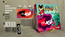 The Tee K.O. screen in The Jackbox Party Pack 3 game picker.