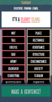 The word selection screen.