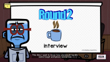 The intro to the Interview portion of Round 2.