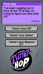The controller screen from the Time Hop round for Timejinx.
