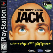 The cover art for YOU DON'T KNOW JACK for PlayStation.