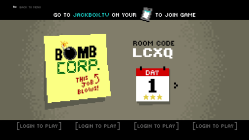 The lobby screen for Bomb Corp's The Job.