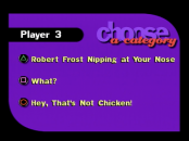 Choosing a category.