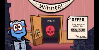 Win screen at the end of the game