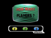 The "How Many Players" screen that appears at the start.