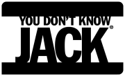 The YOU DON'T KNOW JACK logo, shown right after the beginning cutscene.