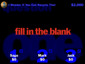 The intro to a Fill in the Blank question.