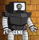 Gene's mech in Mad Verse City