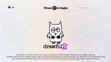 The start screen for Drawful 2. (Owl design changes per game launch.)