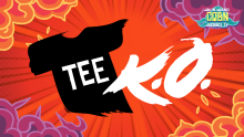 The title screen from Tee K.O., as shown in The Jackbox Party Starter.