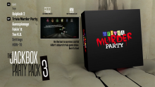 The Trivia Murder Party screen in The Jackbox Party Pack 3 game picker.