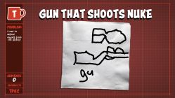 An example of a player revealing the name and appearance of their invention.