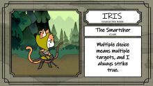 The avatar card for Iris.[5]