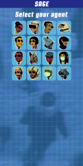 The avatar select screen.
