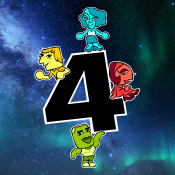 Party Pack 9 countdown promo art, featuring some of the roomies from Roomerang.[1]