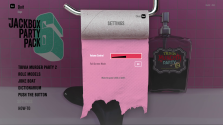 The settings screen in The Jackbox Party Pack 6 game picker.