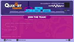 The lobby screen for Quixort's Forever mode.