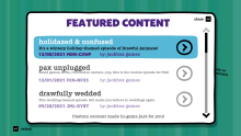 The Featured Content screen for Drawful: Animate.
