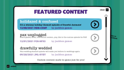 The Featured Content screen for Drawful: Animate.