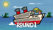 The intro screen to Round 1.