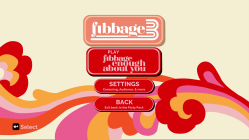 The main menu screen for Fibbage 3.