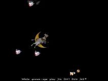 One of the lyrics in the baby version of Flying Toasters! references You Don't Know Jack.