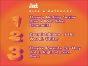 The category pick screen.