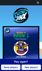 The controller screen for when a game ends and players can access the gallery.