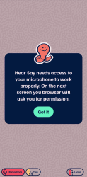 The game asking for microphone permissions after joining the lobby.