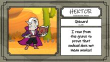 The avatar card for Hektor.[11]