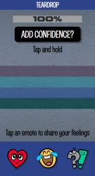 The screen after the scale's shown, where you can Confidence and use said emotes.