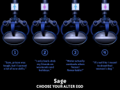 The player avatar (aka "alter ego") selection screen.